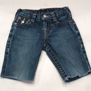 Boys True Religion jean shorts